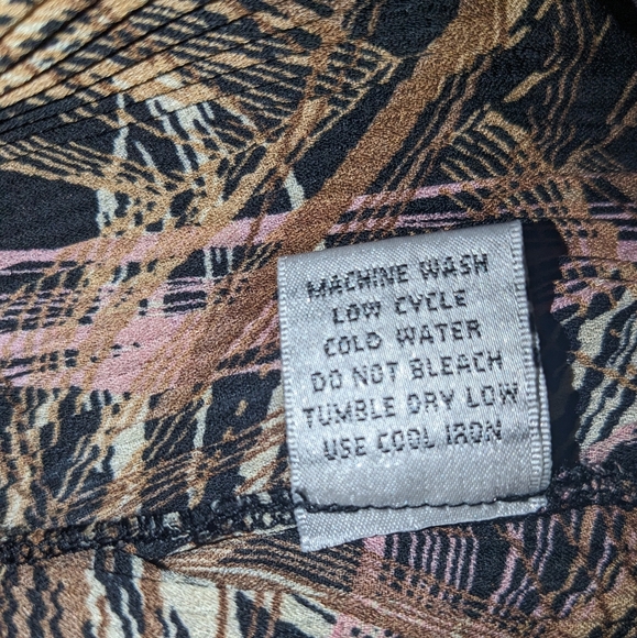 Y2K Long Sleeve Printed Blouse - Picture 4 of 5